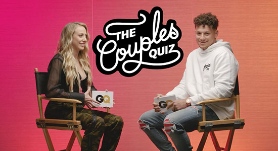 Patrick and Brittany Mahomes quiz each other on GQ's "The Couple's Quiz"